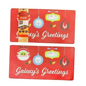 New 2Pk- Disney Star Wars Mandalorian Baby Yoda Anti Fatigue Kitchen Mat 20x39